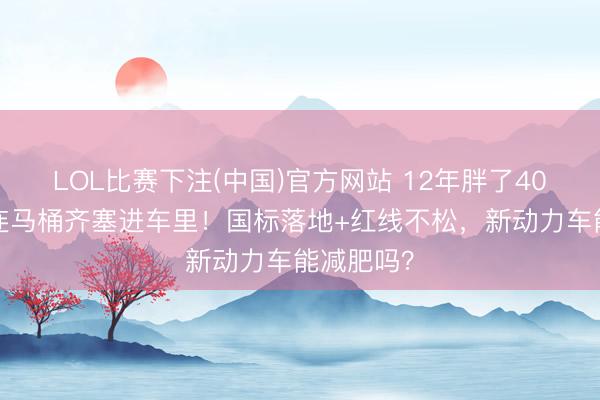 LOL比赛下注(中国)官方网站 12年胖了400公斤，连马桶齐塞进车里！国标落地+红线不松，新动力车能减肥吗？